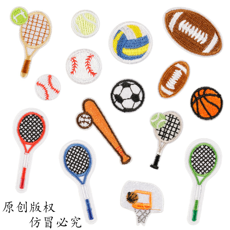 100pcs/Lot Creative Embroidery - Table Tennis Olympics ulasan dan harga